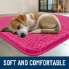 imageSmiry Dog Door Mat for Muddy Paws 59x24 Absorbs Moisture and Dirt Doormat NonSlip Washable Quick Dry Chenille Front Door Mat Indoor Entrance Entryway Carpet for Inside Floor CamelHot Pink