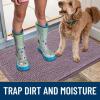 imageSmiry Dog Door Mat for Muddy Paws 59x24 Absorbs Moisture and Dirt Doormat NonSlip Washable Quick Dry Chenille Front Door Mat Indoor Entrance Entryway Carpet for Inside Floor CamelDeep Plum