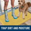 imageSmiry Dog Door Mat for Muddy Paws 59x24 Absorbs Moisture and Dirt Doormat NonSlip Washable Quick Dry Chenille Front Door Mat Indoor Entrance Entryway Carpet for Inside Floor CamelYellow