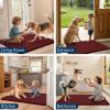 imageSmiry Dog Door Mat for Muddy Paws 59x24 Absorbs Moisture and Dirt Doormat NonSlip Washable Quick Dry Chenille Front Door Mat Indoor Entrance Entryway Carpet for Inside Floor CamelCaramel Russet