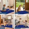 imageSmiry Dog Door Mat for Muddy Paws 59x24 Absorbs Moisture and Dirt Doormat NonSlip Washable Quick Dry Chenille Front Door Mat Indoor Entrance Entryway Carpet for Inside Floor CamelRoyal Blue