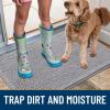 imageSmiry Dog Door Mat for Muddy Paws 59x24 Absorbs Moisture and Dirt Doormat NonSlip Washable Quick Dry Chenille Front Door Mat Indoor Entrance Entryway Carpet for Inside Floor CamelLight Grey