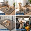 imageSmiry Dog Door Mat for Muddy Paws 59x24 Absorbs Moisture and Dirt Doormat NonSlip Washable Quick Dry Chenille Front Door Mat Indoor Entrance Entryway Carpet for Inside Floor CamelCamel