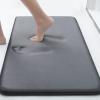 imageSmiry Memory Foam Bath Mat 24x16 and UShaped Toilet Bathroom Rugs 20x20Super Soft Absorbent Bathroom Rugs Non Slip Bath Rug Runner for Bathroom Floors Dark Grey