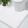 imageSmiry Memory Foam Bath Mat 30x20 and UShaped Toilet Bathroom Rugs 24x20Super Soft Absorbent Bathroom Rugs Non Slip Bath Rug Runner for Bathroom Floors White