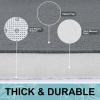imageSmiry Memory Foam Bath Mat 36x24 and 24x20 UShaped Toilet Extra Soft Absorbent Bathroom Rugs Non Slip Bath Rug Runner for Shower Bathroom Floors Dark Grey