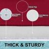 imageSmiry Memory Foam Bath Mat Set 30x20 36x24 Super Soft Absorbent Bathroom Rugs Non Slip Bath Rug Runner for Bathroom Floors Burgundy