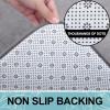 imageSmiry Memory Foam Bath Mat Set 30x20 36x24 Super Soft Absorbent Bathroom Rugs Non Slip Bath Rug Runner for Bathroom Floors Grey