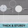 imageSmiry Memory Foam Bath Mat Set 30x20 36x24 Super Soft Absorbent Bathroom Rugs Non Slip Bath Rug Runner for Bathroom Floors Grey
