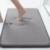 imageSmiry Memory Foam Bath Mat Set 30x20 36x24 Super Soft Absorbent Bathroom Rugs Non Slip Bath Rug Runner for Bathroom Floors Grey