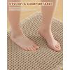 imageSmiry Waffle Bathroom Rugs Set of 2 Boho Bath Rugs Non Slip Machine Washable Super Absorbent Bath Mats Set for Tub Shower and Floor30x2024x17 BrownBrown
