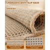 imageSmiry Waffle Bathroom Rugs Set of 2 Boho Bath Rugs Non Slip Machine Washable Super Absorbent Bath Mats Set for Tub Shower and Floor30x2024x17 BrownBrown
