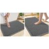 imageSmiry Bathroom Rugs Set 2 Piece30x20 Plus 24x17 Extra Soft Absorbent Bath Mats Non Slip Machine Washable Quick Dry Bath Rugs for Bathroom Floor Tub Shower Dark Grey