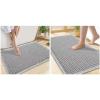 imageSmiry Bathroom Rugs Set 2 Piece30x20 Plus 24x17 Extra Soft Absorbent Bath Mats Non Slip Machine Washable Quick Dry Bath Rugs for Bathroom Floor Tub Shower Light Grey