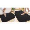 imageSmiry Bathroom Rugs Set 2 Piece30x20 Plus 24x17 Extra Soft Absorbent Bath Mats Non Slip Machine Washable Quick Dry Bath Rugs for Bathroom Floor Tub Shower Black