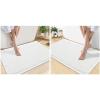 imageSmiry Bathroom Rugs Set 2 Piece30x20 Plus 30x18 Extra Soft Absorbent Bath Mats Non Slip Machine Washable Quick Dry Bath Rugs for Bathroom Floor Tub Shower Whtie