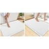 imageSmiry Bathroom Rugs Set 2 Piece30x20 Plus 36x24 Extra Soft Absorbent Bath Mats Non Slip Machine Washable Quick Dry Bath Rugs for Bathroom Floor Tub Shower Whtie
