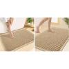 imageSmiry Bathroom Rugs Set 2 Piece40x32 Plus 30x20 Extra Soft Absorbent Bath Mats Non Slip Machine Washable Quick Dry Bath Rugs for Bathroom Floor Tub Shower Brown