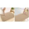 imageSmiry Bathroom Rugs Set 2 Piece60x24 Plus 30x20 Extra Soft Absorbent Bath Mats Non Slip Machine Washable Quick Dry Bath Rugs for Bathroom Floor Tub Shower Brown
