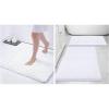 imageSmiry Bathroom Rugs and Mats Set of 3 Non Slip Absorbent Shaggy Bath Rug for Tub Shower and Bath Room 16x 2420 x 3220 x 32 White