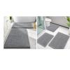 imageSmiry Bathroom Rugs and Mats Set of 5 Non Slip Absorbent Shaggy Bath Rug for Tub Shower and Bath Room 30x2024x1630x2024x1624x20 Grey