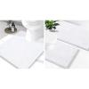 imageSmiry Chenille Bathroom Rugs 24x16 and UShaped Toilet Bath Rugs 24x2024x20 Extra Soft and Absorbent Shaggy Bath Mat Machine Washable NonSlip Plush Carpet White