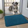 imageSmiry Dog Door Mat for Muddy Paws 59x24 Absorbs Moisture and Dirt Doormat NonSlip Washable Quick Dry Chenille Front Door Mat Indoor Entrance Entryway Carpet for Inside Floor CamelAtlantic Blue