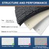 imagesmiry Soft Chenille Bath Mats for Bathroom Floor Non Slip Soft Bath Floor Mat Absorbent Runner Rug Bathroom Pedestal Mat 16x24 inches  40x60 cm Dark Grey