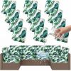 imageSmiry Waterproof Patio Cushion Covers Stretch Outdoor Couch Slipcovers Replacement Washable Furniture Protector Sofa Chair Seat Cover for Dogs and Pets 4 Pcs Navy BlueGreen