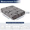 imageSmiry Waterproof Patio Cushion Covers Stretch Outdoor Couch Slipcovers Replacement Washable Furniture Protector Sofa Chair Seat Cover for Dogs and Pets 4 Pcs Navy BlueGrey and Black