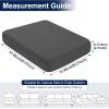 imageSmiry Waterproof Patio Cushion Covers Stretch Outdoor Couch Slipcovers Replacement Washable Furniture Protector Sofa Chair Seat Cover for Dogs and Pets 4 Pcs Navy BlueDark Grey