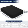 imageSmiry Waterproof Patio Cushion Covers Stretch Outdoor Couch Slipcovers Replacement Washable Furniture Protector Sofa Chair Seat Cover for Dogs and Pets 4 Pcs Navy BlueBlack