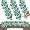 imageSmiry Waterproof Patio Cushion Covers Stretch Outdoor Couch Slipcovers Replacement Washable Furniture Protector Sofa Chair Seat Cover for Dogs and Pets 4 Pcs Navy BlueGreen