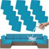 imageSmiry Waterproof Patio Cushion Covers Stretch Outdoor Couch Slipcovers Replacement Washable Furniture Protector Sofa Chair Seat Cover for Dogs and Pets 4 Pcs Navy BlueTeal