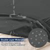 imageSmiry Waterproof Patio Cushion Covers Stretch Outdoor Couch Slipcovers Replacement Washable Furniture Protector Sofa Chair Seat Cover for Dogs and Pets 4 Pcs Navy BlueDark Grey