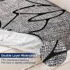 imageSmiry Waterproof Patio Cushion Covers Stretch Outdoor Couch Slipcovers Replacement Washable Furniture Protector Sofa Chair Seat Cover for Dogs and Pets 4 Pcs Navy BlueGrey and Black