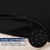 imageSmiry Waterproof Patio Cushion Covers Stretch Outdoor Couch Slipcovers Replacement Washable Furniture Protector Sofa Chair Seat Cover for Dogs and Pets 4 Pcs Navy BlueBlack