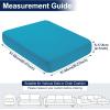 imageSmiry Waterproof Patio Cushion Covers Stretch Outdoor Couch Slipcovers Replacement Washable Furniture Protector Sofa Chair Seat Cover for Dogs and Pets 4 Pcs Navy BlueTeal