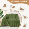 imageSmiry Couch Cover for Dogs Washable Chenille Sofa Covers for 3 Cushion Couch Soft Sofa Slipcover for Pets Thick Sectional Furniture Protector with Tassels Chocolate 71x118 InchGreen
