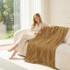 imageSmiry Couch Cover for Dogs Washable Chenille Sofa Covers for 3 Cushion Couch Soft Sofa Slipcover for Pets Thick Sectional Furniture Protector with Tassels Chocolate 71x118 InchYellow