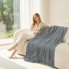 imageSmiry Couch Cover for Dogs Washable Chenille Sofa Covers for 3 Cushion Couch Soft Sofa Slipcover for Pets Thick Sectional Furniture Protector with Tassels Chocolate 71x118 InchGrey