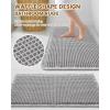 imageSmiry Bathroom Rugs Set 2 Piece30x20 Plus 30x18 Extra Soft Absorbent Bath Mats Non Slip Machine Washable Quick Dry Bath Rugs for Bathroom Floor Tub Shower Light Grey