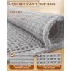 imageSmiry Bathroom Rugs Set 2 Piece30x20 Plus 30x18 Extra Soft Absorbent Bath Mats Non Slip Machine Washable Quick Dry Bath Rugs for Bathroom Floor Tub Shower Light Grey
