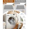 imageSmiry Bathroom Rugs Set 2 Piece30x20 Plus 30x18 Extra Soft Absorbent Bath Mats Non Slip Machine Washable Quick Dry Bath Rugs for Bathroom Floor Tub Shower Light Grey