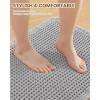 imageSmiry Bathroom Rugs Set 2 Piece30x20 Plus 30x18 Extra Soft Absorbent Bath Mats Non Slip Machine Washable Quick Dry Bath Rugs for Bathroom Floor Tub Shower Light Grey