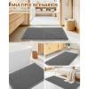 imageSmiry Bathroom Rugs Set 2 Piece36x24 Plus 30x20 Extra Soft Absorbent Bath Mats Non Slip Machine Washable Quick Dry Bath Rugs for Bathroom Floor Tub Shower Dark Grey
