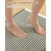 imageSmiry Bathroom Rugs Set 2 Piece36x24 Plus 30x20 Extra Soft Absorbent Bath Mats Non Slip Machine Washable Quick Dry Bath Rugs for Bathroom Floor Tub Shower Green amp Cream