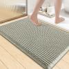imageSmiry Bathroom Rugs Set 2 Piece36x24 Plus 30x20 Extra Soft Absorbent Bath Mats Non Slip Machine Washable Quick Dry Bath Rugs for Bathroom Floor Tub Shower Green amp Cream