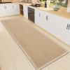 imageSmiry Bathroom Rugs Set 2 Piece60x17 Plus 30x20 Extra Soft Absorbent Bath Mats Non Slip Machine Washable Quick Dry Bath Rugs for Bathroom Floor Tub Shower Brown