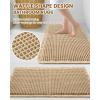 imageSmiry Bathroom Rugs Set 2 Piece60x17 Plus 30x20 Extra Soft Absorbent Bath Mats Non Slip Machine Washable Quick Dry Bath Rugs for Bathroom Floor Tub Shower Brown